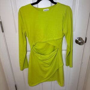 Revolve Superdown lime green bodycon dress